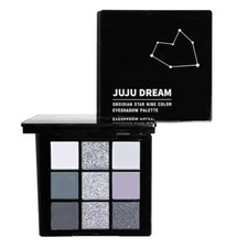 Image of 9 shade black grey silver eyeshadow palette THE STORM