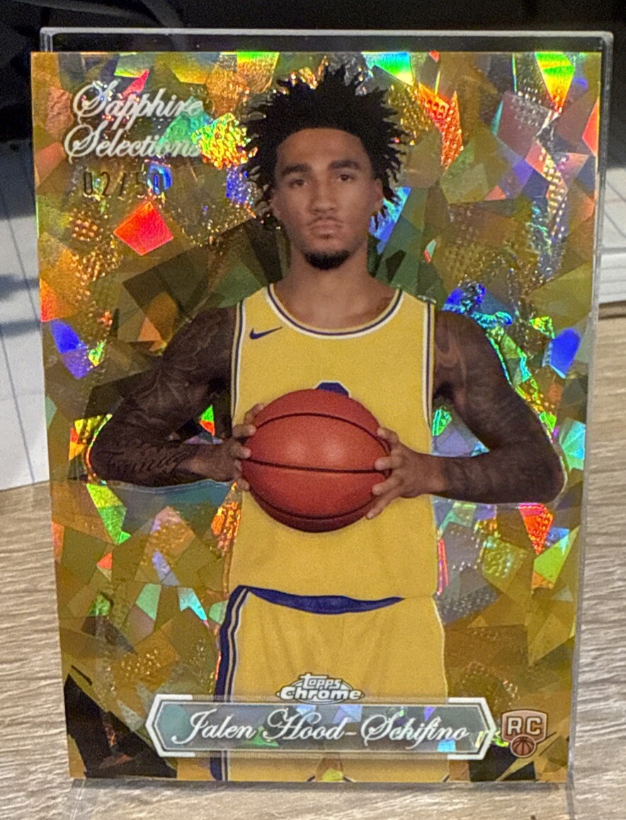 2023-24 TOPPS CHROME SAPPHIRE Jalen Hood-Schifino SAPPHIRE SELECTIONS GOLD # /50