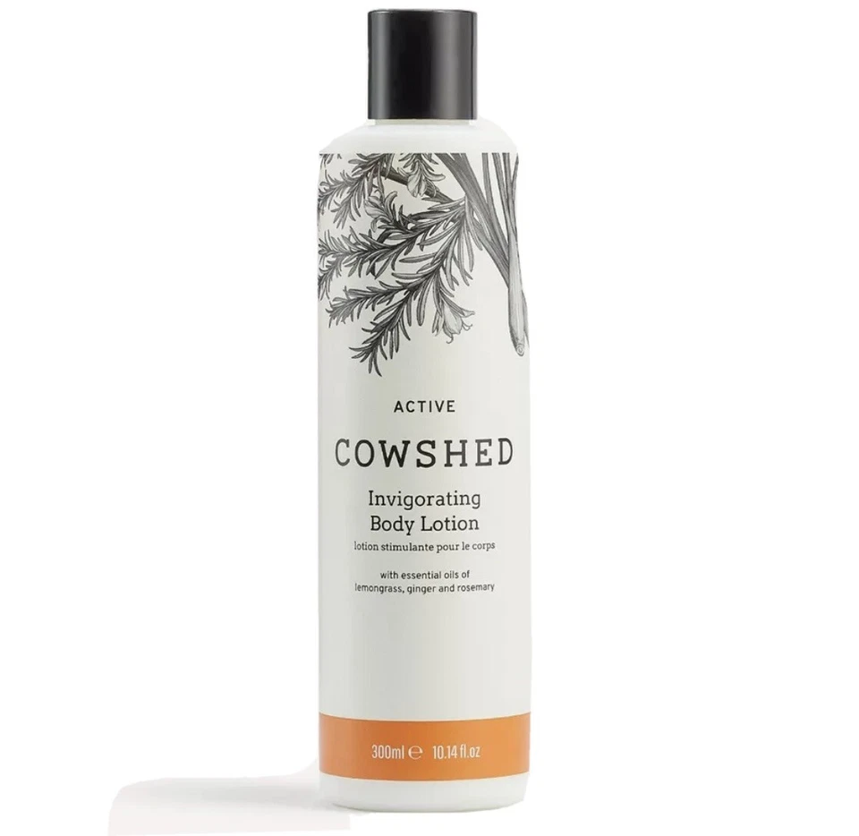Cowshed Active Invigorating Body Lotion 300ml with Essential Oils Rosemary Gift