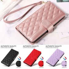 Grid Leather Wallet Strap Phone Case for Honor X8A X7A X8 X9 Y6 Y7 Y5 Nova 12S