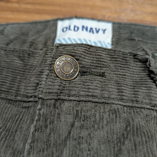 Pantalone chino uomo velluto a coste Old Navy 34x34 (36x33) verde cotone dritto casual - Foto 3 di 12