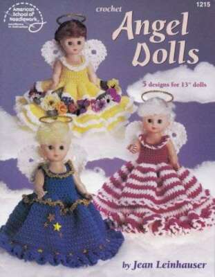 NEW CROCHET ANGELS DOLLS 5 DESIGNS FOR 13'' DOLLS