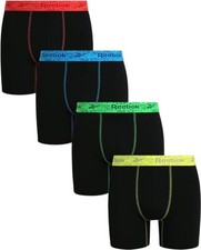 REEBOK MEN'S PACK 4 - 243 LIZARD - XLARGE - UNDERWEAR X4 BOXER BRIEF P97