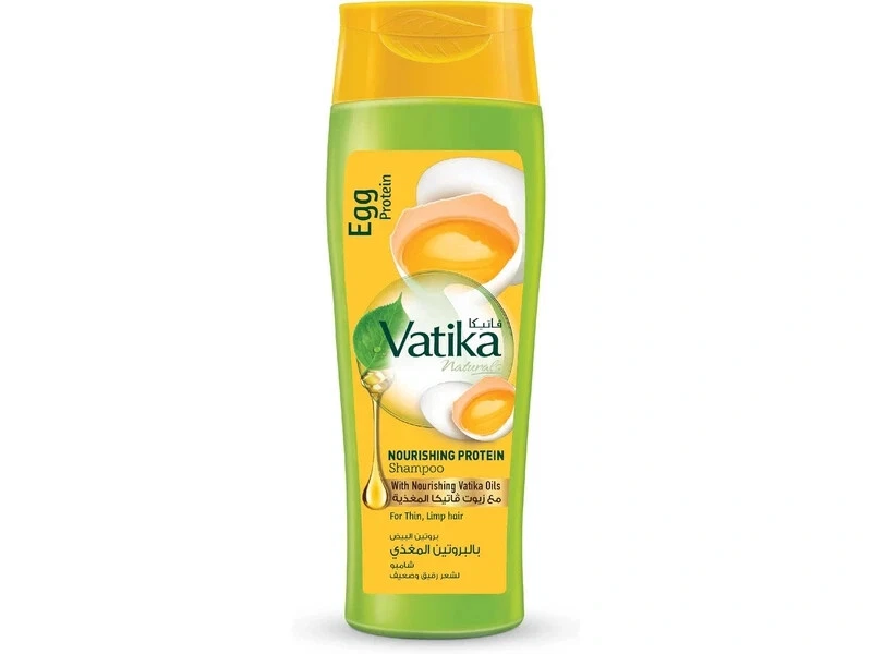 2x Champú Vatika Egg Protein Nutritivo Cabello Grueso para Cabello Fino y Limpio 400 ml Foto 2 de 2