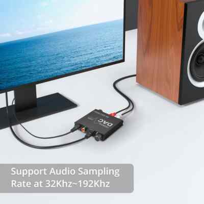 192KHz/24Bit DAC Digital to Analog Audio Converter SPDIF Coaxial