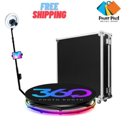 360 Photo Booth Video Booth 100 cm-39.37'' Platform Automatic Spinner Motorize