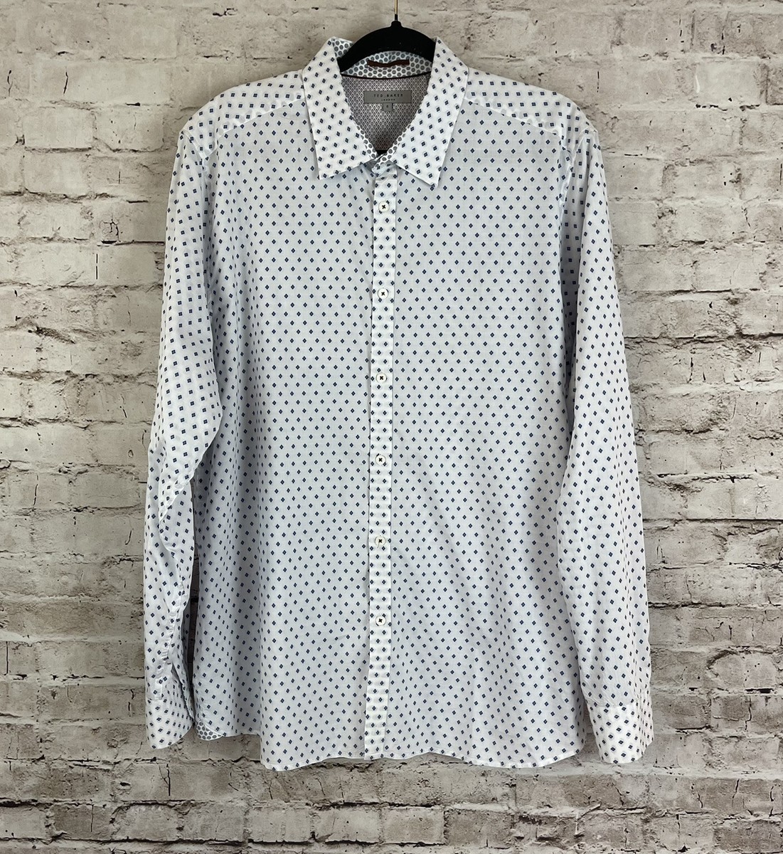Ted Baker London Mens Size 6 2XL Long Sleeve Button Down Shirt