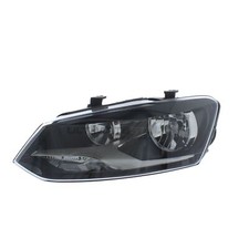 Headlight VW Polo Mk5 6R 2009-2015 Twin Reflector Headlamp Passenger Side Left