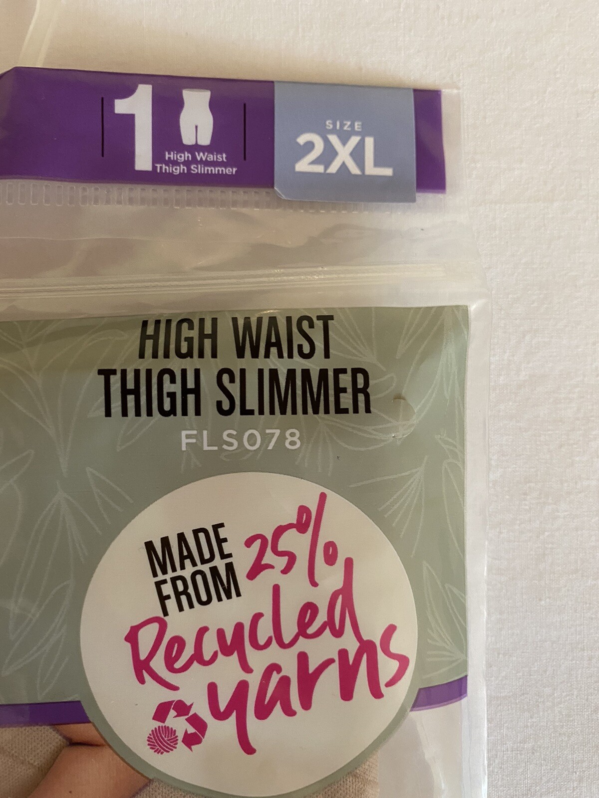 NEW Maidenform Flexees 2XL High Waist Thigh Slimmer Cool Comfort Beige