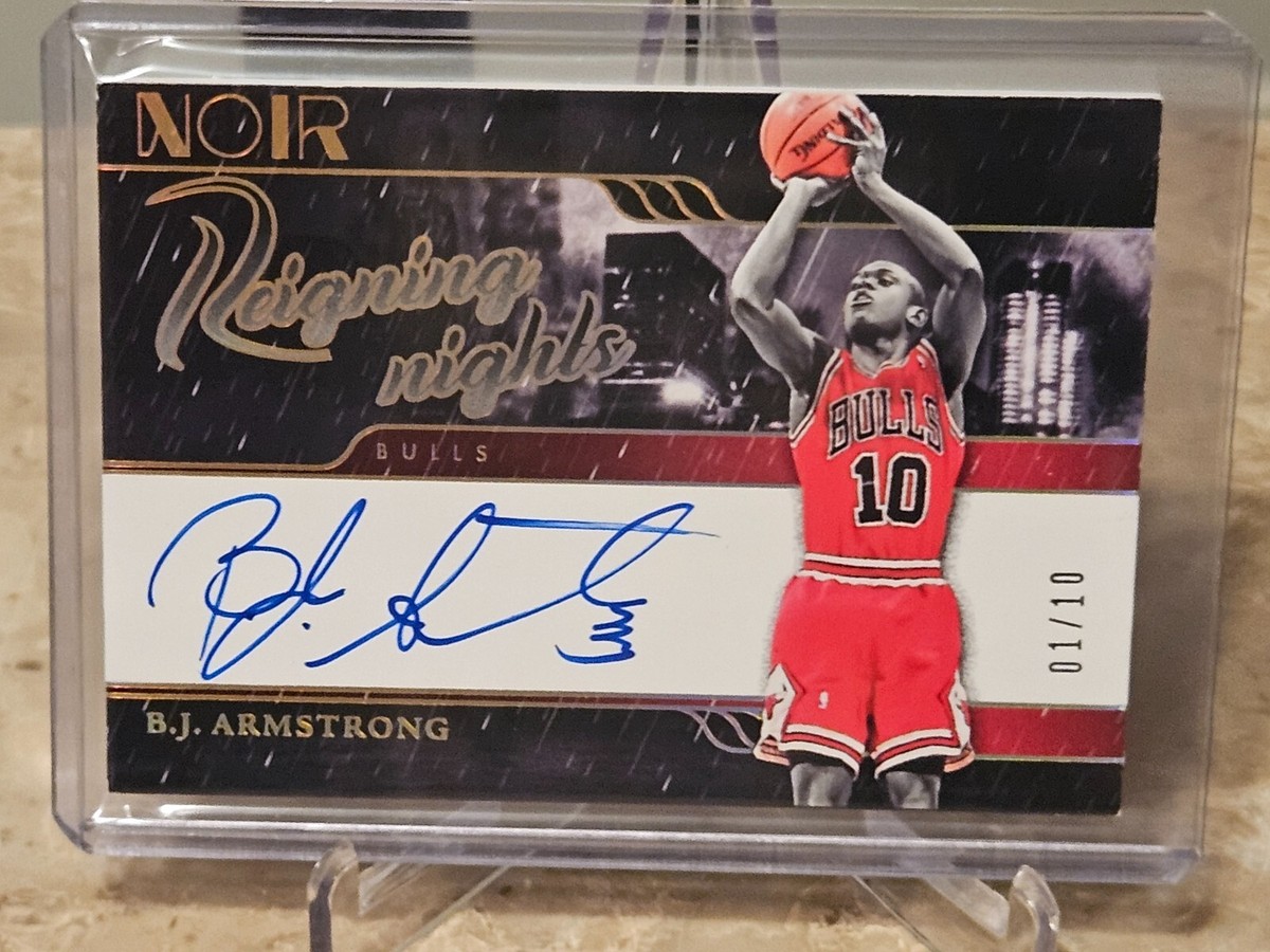 2023-24 Panini Noir Reigning Nights Signatures B.J. Armstrong AUTO