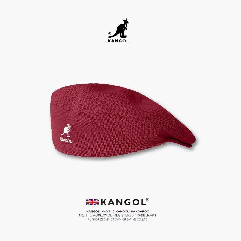 Kangol 504 Ventair Beret Hat Summer Breathable Flat Cap Woven Casual Newsboy Hat - Image 4 of 4