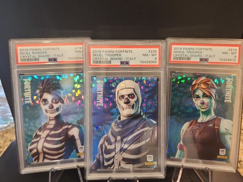 OG HALLOWEEN 2019 LOT (3) Panini Fortnite Series 1 Crystal Shard Skull Ghoul PSA - 第 4/11 張圖片