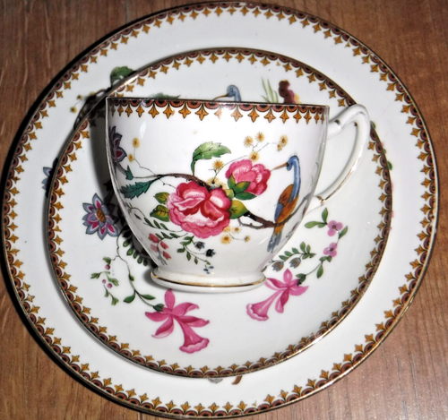 Antique Paragon Bird And Honeysuckle 27 Piece Tea Set For 4 People ~ VGC - Picture 11 of 13