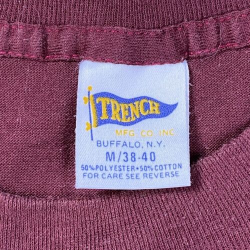 Vtg 80s Virginia Tech University T Shirt Mens M ( Small ) USA Single Stitch Thin - Picture 3 of 11