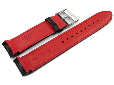 Bracelet De Montre Casio - Textile Et Cuir, Noir Et Gris Foncé - Réf. P.W-94HF-8AVH - Neuf