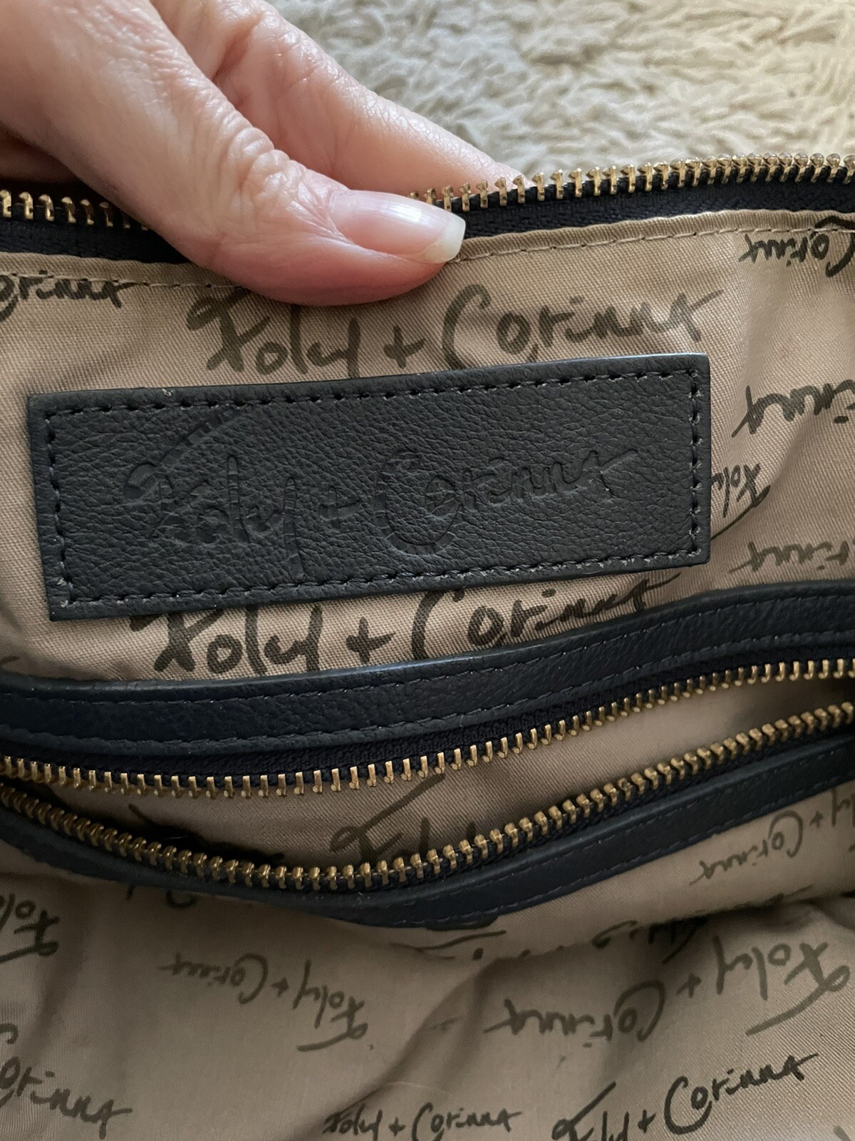 FOLEY + CORINNA blue rectangular leather shoulder… - image 10