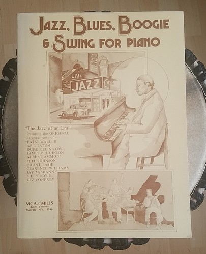 Jazz Blues Boogie & Swing for Piano Vtg 1977 Songbook Fats Waller Art Tatum Duke - 第 1/18 張圖片