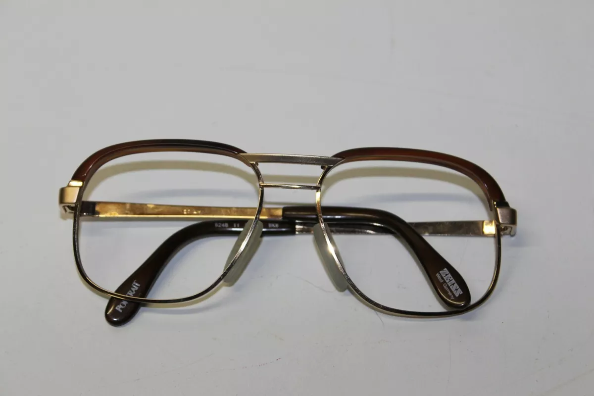 Paire de lunettes de vue dor es 1950 neuves de stock Zeiss 130