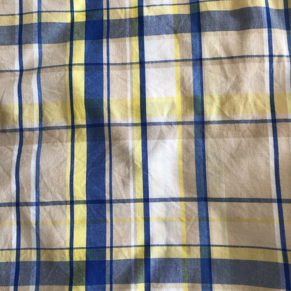 Pantalones Cortos Bermudas Izod XFG Para Mujer 12 Largos A Cuadros Azul Amarillo Tostado Bolsillos Golf Foto 4 de 4