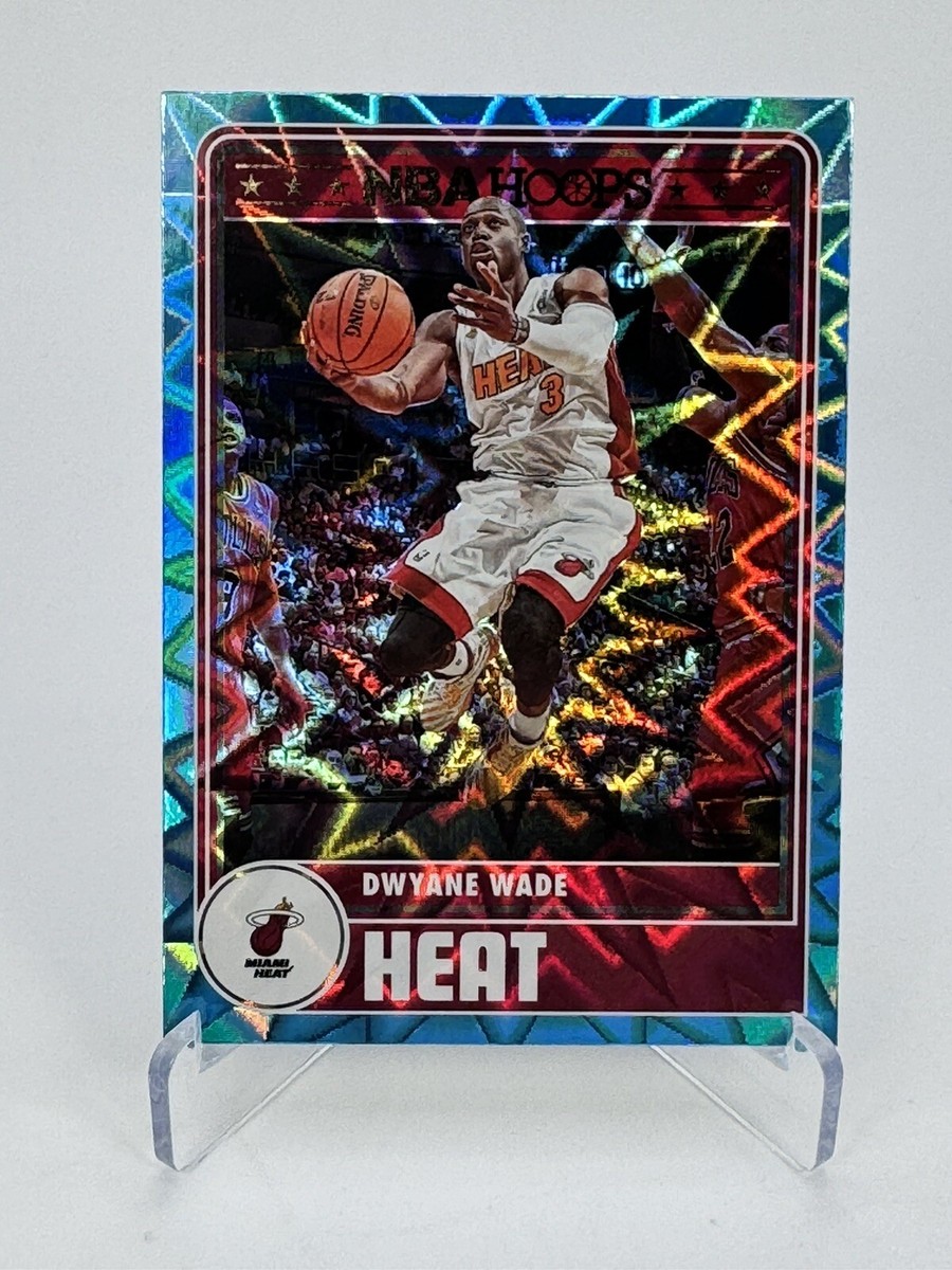2023-24 Panini NBA Hoops; Dwayne Wade; Tribute; Teal Explosion