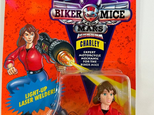 vtg 1993 Biker Mice from Mars CHARLEY sealed MOC action figure - Picture 5 of 15