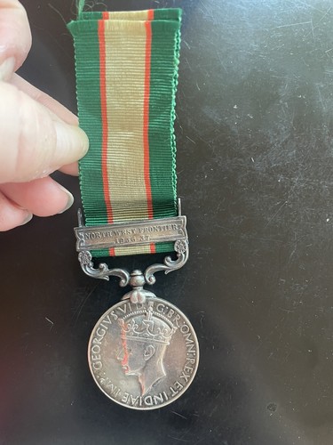 Großbritannien Medaille Top Qualität, Silber Northwest Frontier 1936-37 benannt
