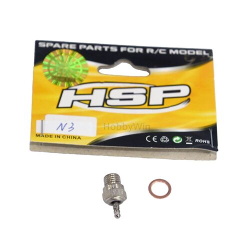 HSP part 70117 N3 Glow plug for HiMOTO 2-stroke Nitro Engine RC Car Buggy Truck - Picture 4 of 6