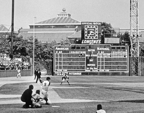 Impresión fotográfica 8x10 BILL MAZEROSKI Piratas de Pittsburgh Serie Mundial 1960 - Imagen 2 de 2