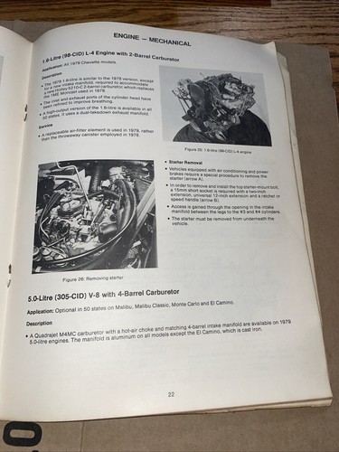 1979 Chevrolet New Product Training Technicians Study Guide - Vintage - - Imagen 15 de 18