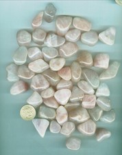 16 Ounces of Natural Rose Quartz Tumbled polished Natural Rose Quartz rough
