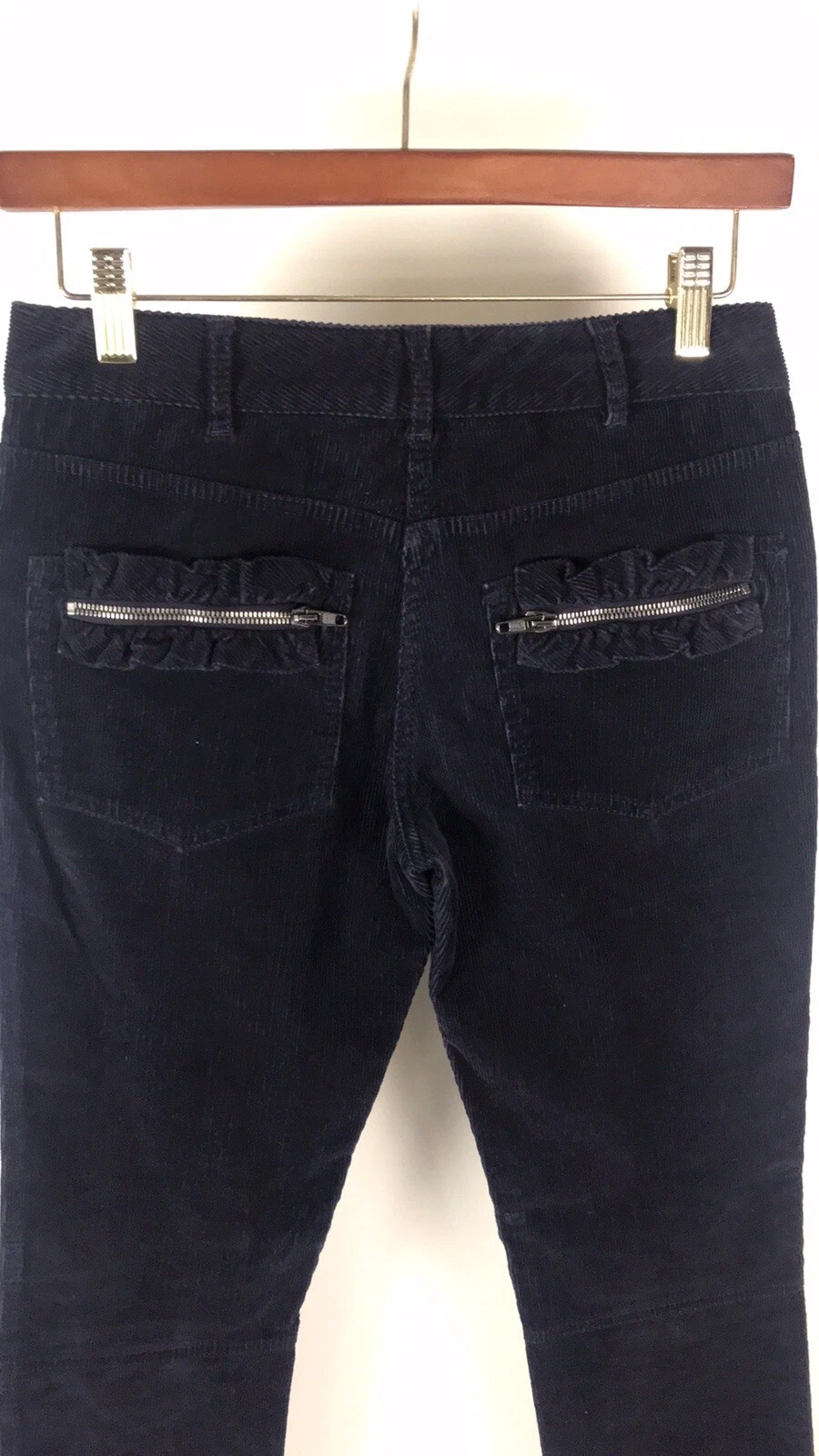 Pantalone donna Valentino in velluto a coste con zip e tasca taglia 4.