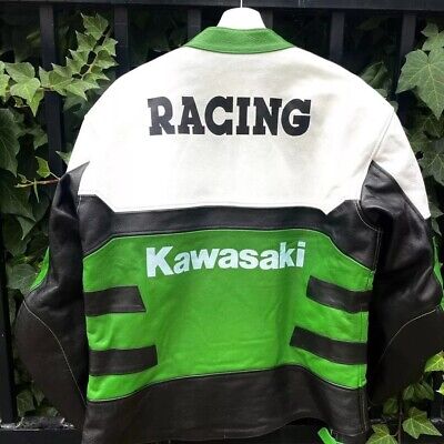 Men's Kawasaki Motorcycle Leather Jacket Kawasaki Motorbike Men's Kawasaki Motorcycle Leather Jacket Kawasaki Motorbike