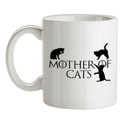 Katzenmutter - Keramiktasse - Katze lustige TV-Serie Crazy Lady Love