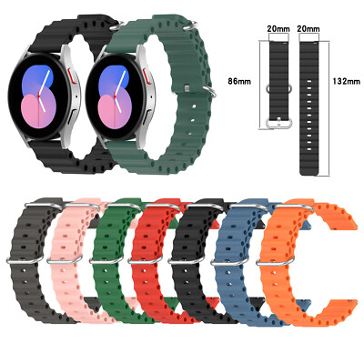 Watch Band Silicone Strap for Samsung Galaxy Watch 5 5 Pro 4 4 Classic Active 2