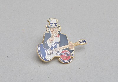 Hard Rock Cafe Pin - 4th of July Las Vegas - Uncle Sam -  2000 