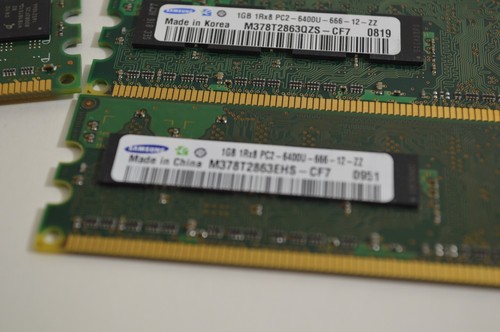 6GB DDR2 DIMM Memory Lot – SAMSUNG, ADATA, PC2-6400U RAM - Picture 7 of 8