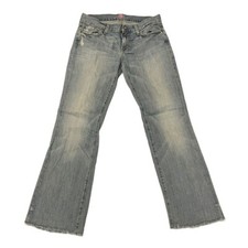 7 For All Mankind Women's Bootcut Jean Size 30 Low Rise Light Blue Denim