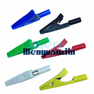 5pcs Insulated Alligator Clip Test Connect Crocodile 2mm For Multimeter CL2187