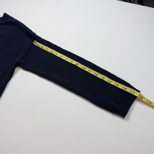 James Perse Standard Cardigan Sweater Open Front Knit Navy Blue Cotton Sz 4 XL - Picture 15 of 16