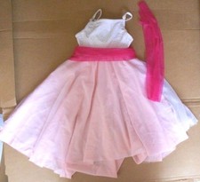 NWOT Lyrical Ballet Dress Empire Waist Chiffon Sash Intermediate Child Crepe sk