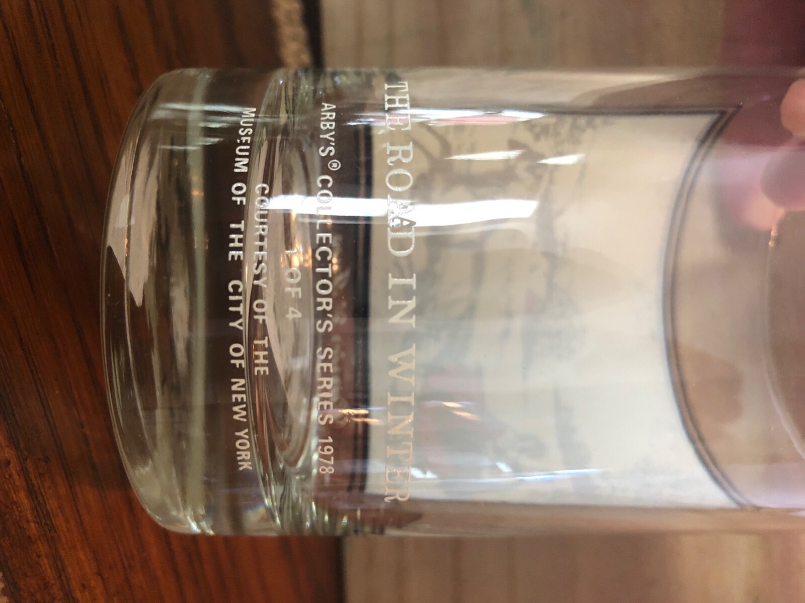 Vintage Arby’s Christmas collector glasses. 1978. #1 The road in winter ...