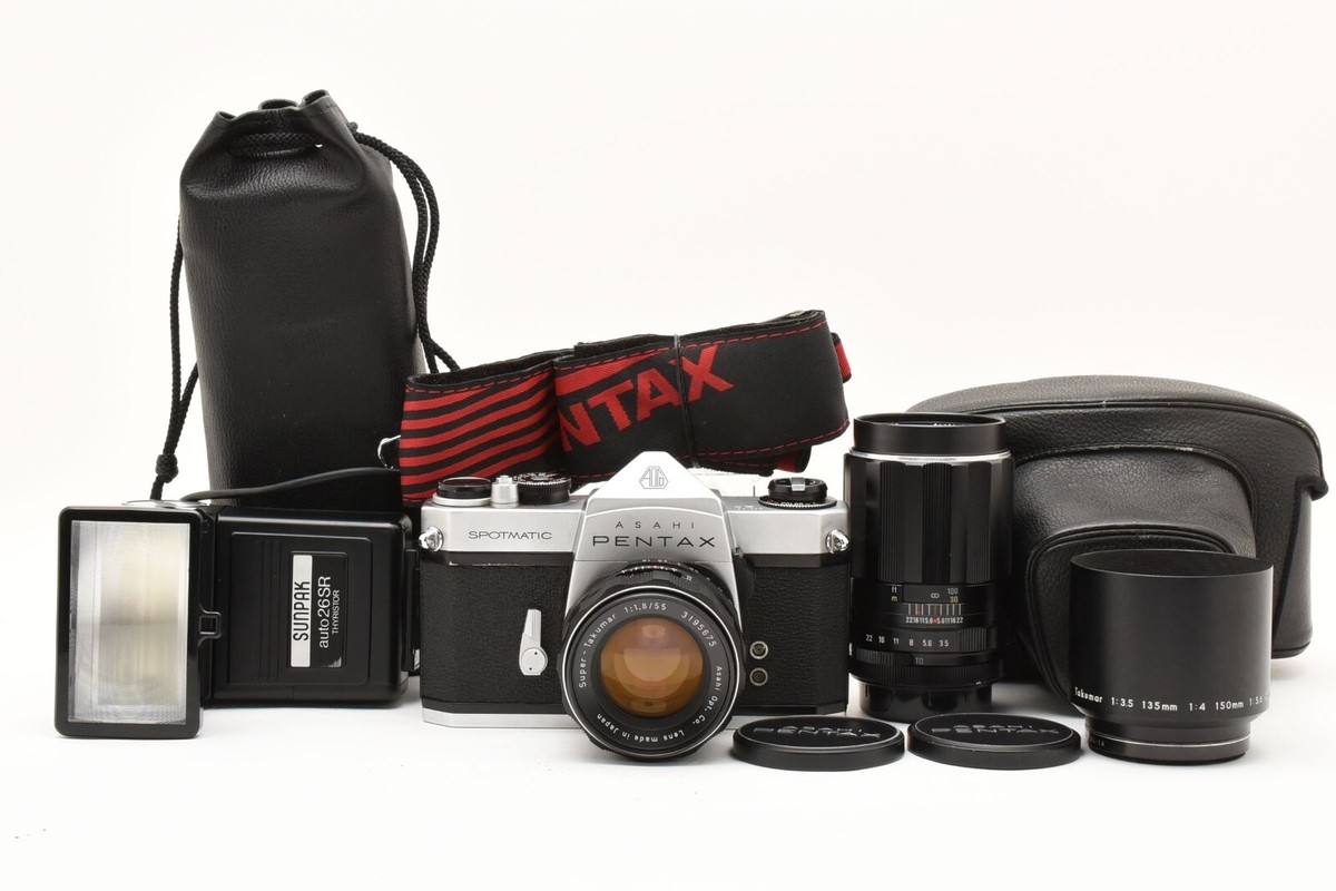 Asahi Pentax Spotmatic SP SLR Camera Takumar 55mm f/1.8