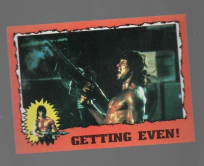 1985 Topps RAMBO FIRST BLOOD PART II #57 GETTING EVEN! | eBay
