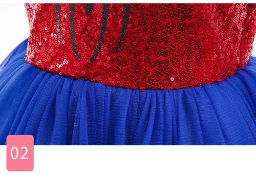 Kids Spider-Man Dress Girls Spiderman Costume Superhero Cosplay Fancy Tutu Dress - Picture 11 of 22