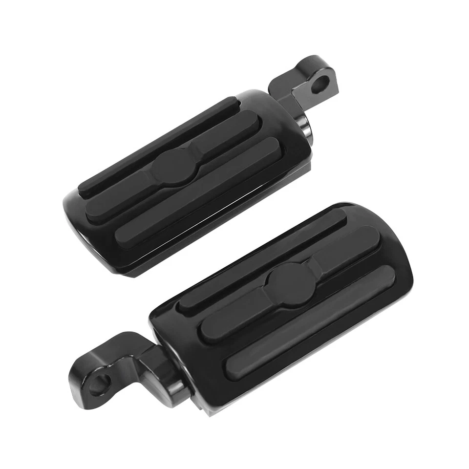 Un par de estriberas personalizadas negras y de goma para Harley Sportster Seventy Two 2012-2016 Foto 2 de 4