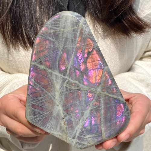 2.4LB Top Labradorite Crystal Stone Natural Rough Mineral Specimen Healing - Picture 3 of 9