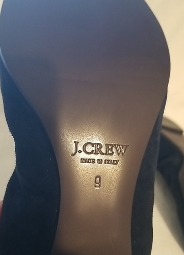 J CREW J. Crew Italy schwarz/marine Wildleder Leder Ballerinas 9 - Bild 4 von 11