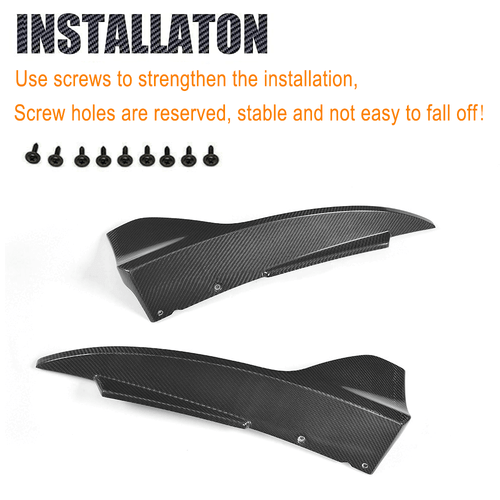 For LEXUS IS350 Sedan 17-18 REAL Carbon Rear Bumper Lip Splitter Flaps Spoiler - Picture 9 of 11