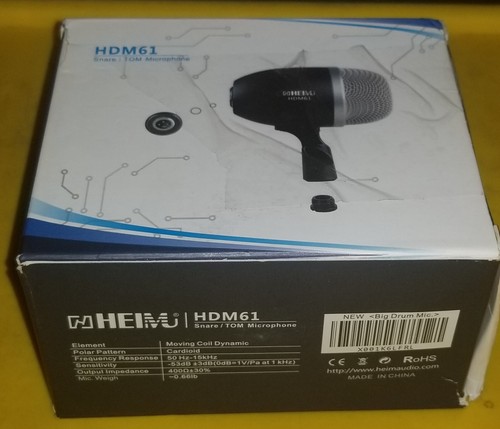 HEIMU HDM61 Bass/Snare/TOM microphone. NEW in open box - Picture 2 of 6