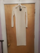 Pretty Little Thing Size 0 Long Dress With Side Slit. New With Tags